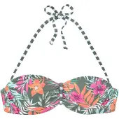 Venice beach Bikinitop pastelgroen / oranje / pink / wit