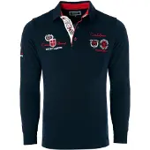 Carisma Shirt donkerblauw / kersrood / wit