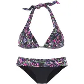 LASCANA Bikinitop groen / lila / lichtroze / zwart