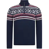 Giesswein Trui donkerblauw / rood / wit