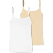Schiesser Onderhemd ' Uncover ' donkerbeige / wit