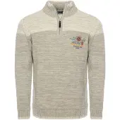 Carisma Trui beige / grijs / oranje / bloedrood