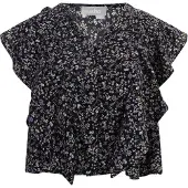 Usha Blouse lichtbruin / lichtgroen / lila / zwart