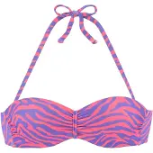 Venice beach Bikinitop donkerlila / pink