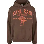 Karl kani Sweatshirt 'Street Academy' donkerbruin / oranje