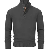 INDICODE JEANS Trui 'Salu' donkergrijs