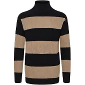 !Solid Trui 'Serge' beige / zwart