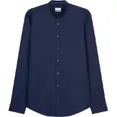 Seidensticker Slim Fit Overhemd donkerblauw, Effen