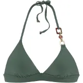 LASCANA Bikinitop 'Yves' donkergroen