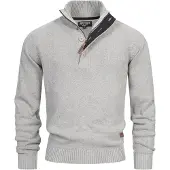 INDICODE JEANS Trui 'INIsalu' grijs