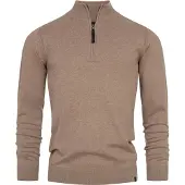 INDICODE JEANS Trui ' Gore ' beige / zwart