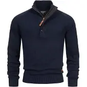 INDICODE JEANS Trui ' INIsalu ' donkerblauw