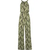 s.Oliver Jumpsuit 'LM' crème / kaki / olijfgroen