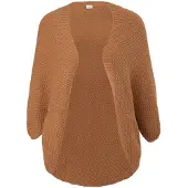 s.Oliver Gebreid vest cognac