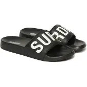 Superdry Strand-/badschoen zwart / wit