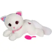 Gipsy - Cuty Bella Fashionista - Interactive Cat Plush - Very Soft That Lights Up to the Rhythm of Pretty Melodies - 30 cm