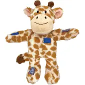 Kong Wild Knots Giraffe | Sterk Pluche Hondenspeelgoed - Geel