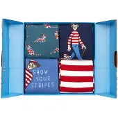 Jimmy Lion unisex giftbox 4P sokken where's wally multi