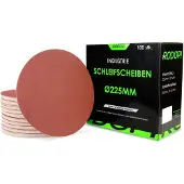 Rodopi 100x Mix Schuurpapier 225 mm - zonder perforatie Excentrisch Schuurmachine