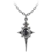 Alchemy Gothic - Gothic Halsketting - Star Ketting - zwart-zilverkleurig - Maat Standard