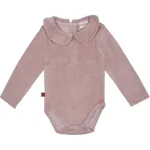 Frogs and Dogs - Velours romper | Rose smoke - Katoen - Maat 68