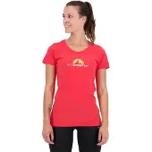 La Sportiva - Women's Footstep Tee - T-shirt XS, rood