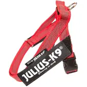 Julius-K9 , model 16IDC-M-R-2015, IDC-Gurtbandharnas, kleur: rood-grijs, maat: Mini