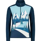 CMP 33l0255 T-shirt Met Lange Mouwen Blauw 8 Years Meisje