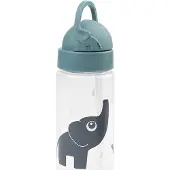 Done by Deer - Straw Bottle Elphee - Blue - 350 ml