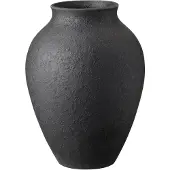 Knabstrup Keramik Knabstrup vaas 20 cm Zwart