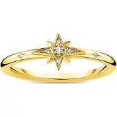 Thomas Sabo Dames-Damesring 925 Zilver 7 Zirkonia 54 Goud 32017875
