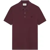 Lyle & Scott ton-sur-ton Eagle bordeaux poloshirt