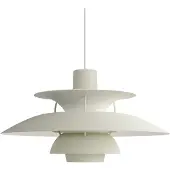 Louis Poulsen Hanglampe , PH 5 500, dimbare, Grijs, Woonkamer, Metaal