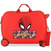 Marvel Joumma Bagsunisex voor kinderen. 2259821 Spiderman Comic rode koffer voor kinderen -38x50x20cm (OSFA), Rood, Casual, Synthetisch, ABS/polyca