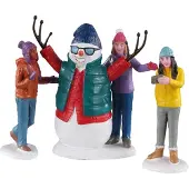 Lemax Snowman selfie set of 4 kerstfiguur