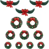 Lemax - Garland And Wreaths, Set Of 12 - Kersthuisjes & Kerstdorpen