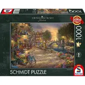 Schmidt legpuzzel Gracht in Amsterdam - 1000 stukjes - Thomas Kinkade - 59917