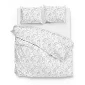 Zohome Zo Home Dekbedovertrek Katoen Satijn Fiori di - white 260x200/220cm