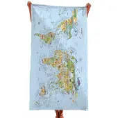 Awesome Maps Duikkaart Handdoek
