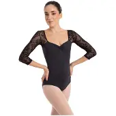 Intermezzo Manila 3/4 Leotard Met 3/4 Mouwen