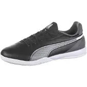 Puma King Match Zaalvoetbalschoenen (IN) Zwart Wit Grijs