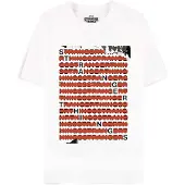Difuzed Stranger Things Heren Tshirt -L- Letters Wit