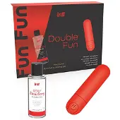 Intt Set Mini Vibrating Bullet and Strawberry Sliding Gel 50 ml