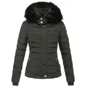 NAVAHOO Winterjas 'Chloe' antraciet / zwart