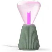 Philips Lightguide Driehoekige Lamp + 3d-geprinte Kegelvormige Lampvoet (saliegroen)