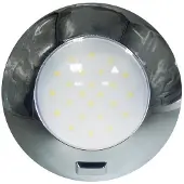 Aqualed Round Dome Light With Switch 4000k Zilver