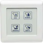 VETUS Tmw Toilet Control Panel 12-24v Wit 110 x 110 mm