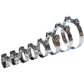 VETUS Rvs304 Heavy Duty D Hoseclamp Zilver 130-140 mm