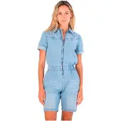 Hurley Oceancare Denim Korte Mouw Romper