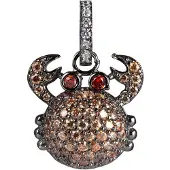 Lancaster Dames hanger - - JLA-PEN-CRAB4 - Kleur bruin/zwart - Crabontwerp - Hypoallergeen